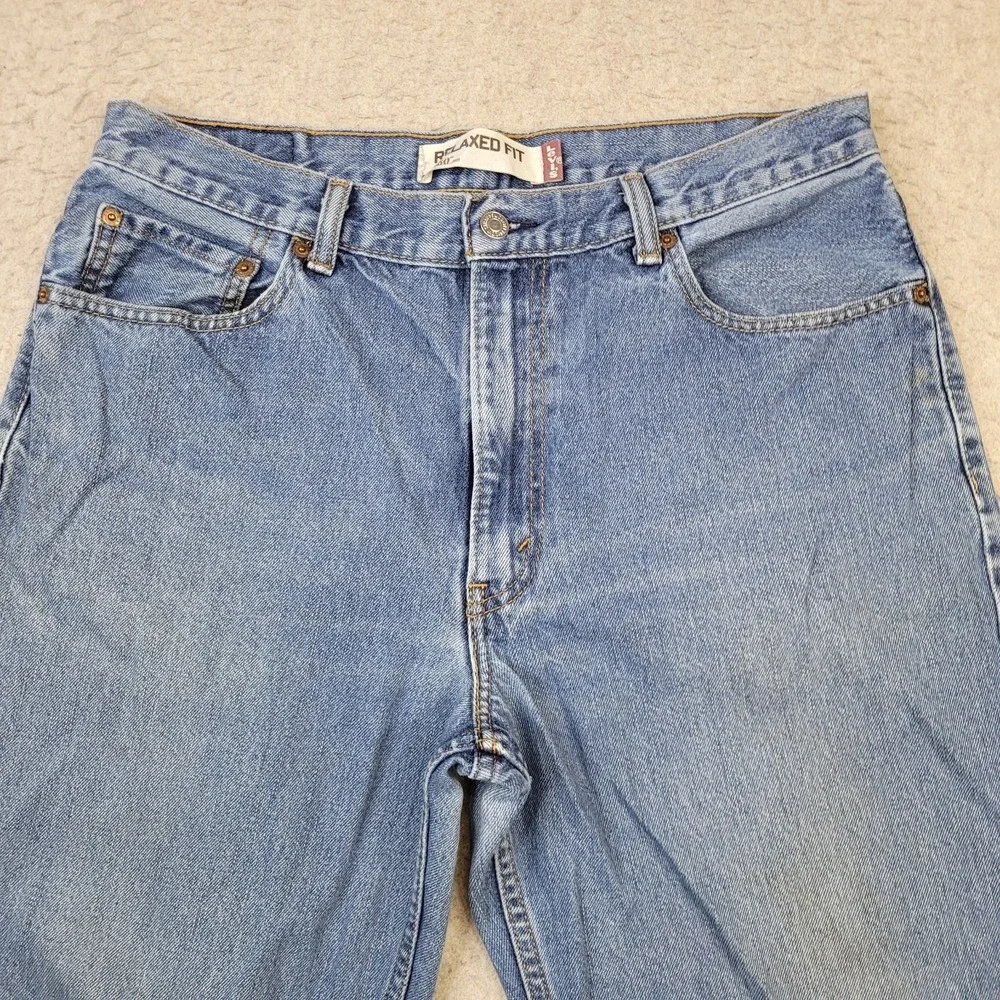 Levi's 550 Jeans Mens 36x34‎ (Tag 36x36) Blue Denim Relaxed Straight Vintage Y2K